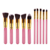 Professional 10Pcs Makeup Brush Sets Tools Cosmetic Brush Foundation Eyeshadow Eyeliner Lip Powder Brush Pinceau Maquillage