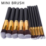 Professional 10Pcs Makeup Brush Sets Tools Cosmetic Brush Foundation Eyeshadow Eyeliner Lip Powder Brush Pinceau Maquillage