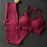 Gym 2 Piece Set Workout Clothes for Women Sports Bra and Leggings Set Sports Wear for Women Gym Clothing Athletic Yoga Set