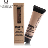 MISS ROSE Liquid Foundation Base Fond De Teint Bases De Maquillaje Para El Rostro Beauty Profissional Completa  sun tanning