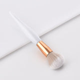 Professional new makeup brush set white small pregnant belly wooden handle Maquillage foundation cream blush cosmetic tools