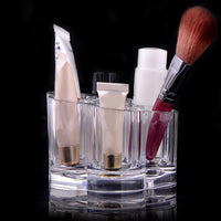 1Pc Plum Blossom Clear Acrylic Makeup Brush Holder  Cosmetic Storege Organizer Display Stand Makeup Accessories