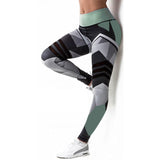 2019 Mesh Patchwork Sports Bra Crop Top+Plus Size XXXL Women Geometric Push Up Tight Leggings Yoga Pants Gym Clothing Sportswear
