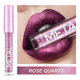 Metallic Matte Glitter Lipstick Waterproof Lasting Sexy Red Liquid Lip Gloss Femmes Mode Maquillage Cadeau New TSLM1