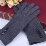 Winter Women\'s Gloves Wrist Fitness Mittens Telephone Touch Smartphone Outdoor Heated Stylish Hand Gants Femme