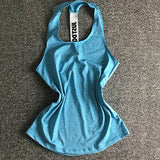 Women Sleeveless Fitness Vest  Exercise Workout Sports T-Shirts Fitness Running Sport Vest Yoga top Gym Clothing T-Shirt