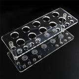 Transparent 20 Holes Makeup Brush Holder Acrylic Make Up Brushes Stand Drying Rack Shelf Cosmetic Accessories Organizer #290767
