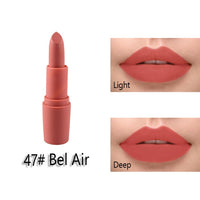 Miss Rose Matte Lipstick maquillage Mate Batom Makeup Waterproof Lip stick for Lips Makeup Cosmetics Korean Tint Tattoo