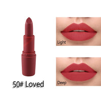 Miss Rose Matte Lipstick maquillage Mate Batom Makeup Waterproof Lip stick for Lips Makeup Cosmetics Korean Tint Tattoo