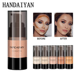 HANDAIYAN Full Cover Foundation Waterproof Moisturizer fond de teint couvrant Face Liquid Foundation Base Makeup for Dark Skin