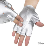 Long Keeper Men's Gloves Fitness Leather Gloves Half Finger Male Luvas For Dancing Party Show Cycling Bicycle gants moto #M131