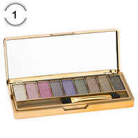 9 Colors Professional Eye Shadow Smoky Eyeshadow Palette Maquillage Long Lasting Waterproof Diamond Bright Eye Makeup